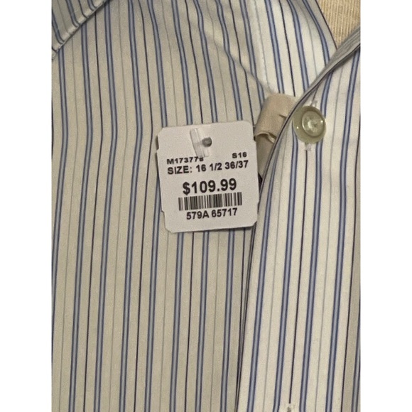 NWT Joseph Abboud 100% Egyptian 2-Ply Cotton L/S Shirt Sz 16.5/36-37 No Wrinkles - Picture 3 of 5